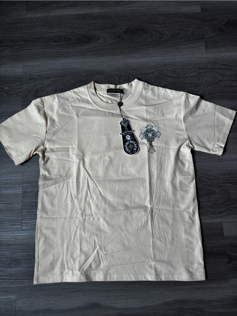 Cream Chrome Hearts Shirt